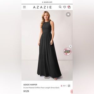 Azazie Harper Bridesmaids Dress - Black